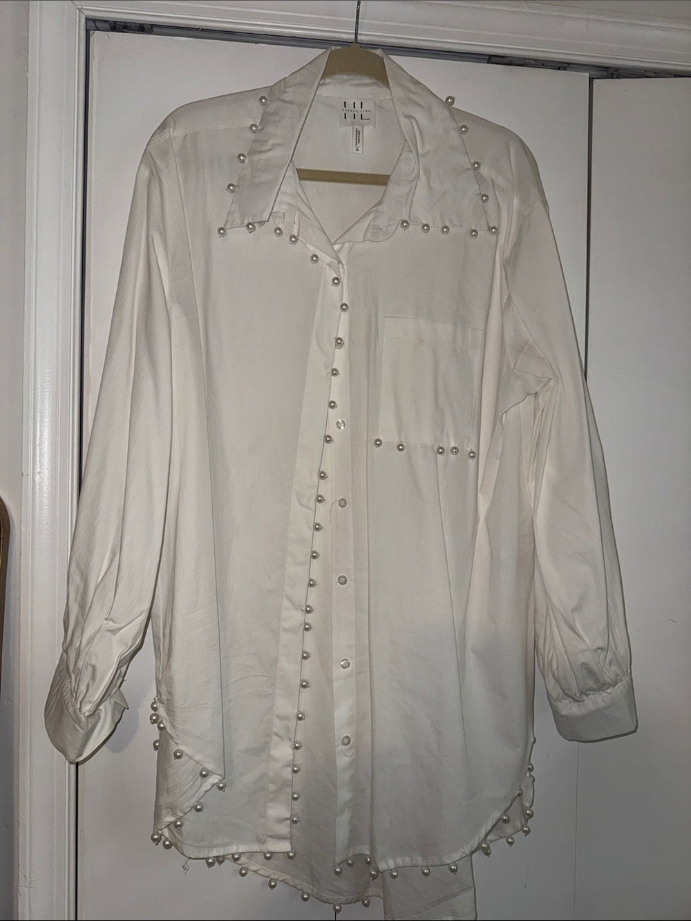 Mememe Embellished Buttondown Tunic